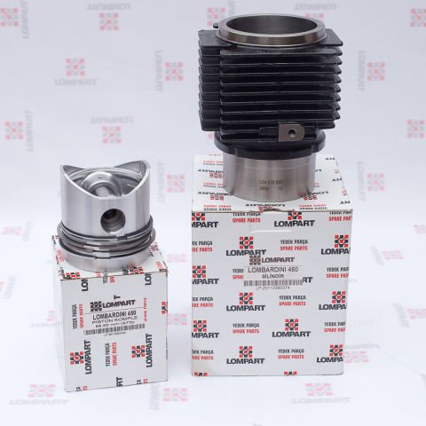 SİLİNDİR+PİSTON+SEGMAN (KIT)-(450)-(LOMPART)